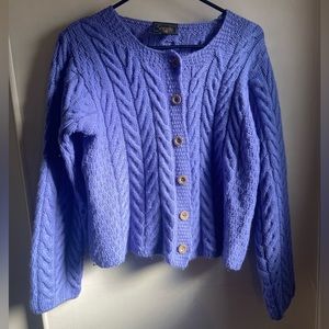 Carraig Donn Merino Knit Wool Sweater Cardigan